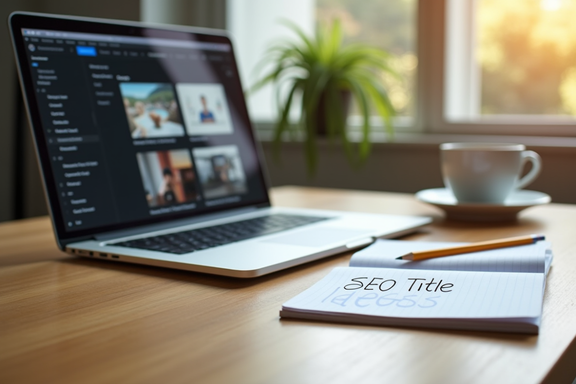 Espace de travail créatif avec ordinateur portable et carnet